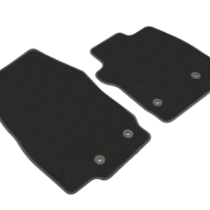 Spredaj talne preproge iz velura, črne barve z dvojnim šivom